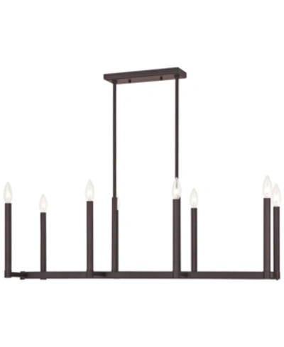 Livex Alpine Linear Chandelier In Bronze