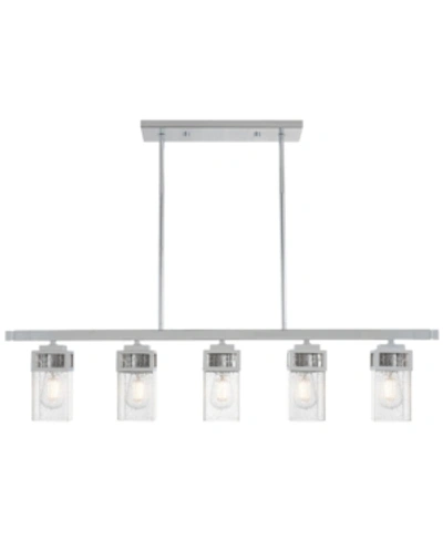 Livex Harding 5-light Linear Chandelier In Polished Chrome