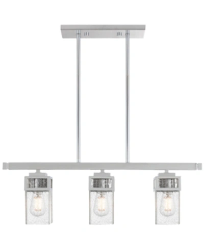 Livex Harding 3-light Linear Chandelier In Polished Chrome