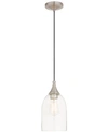 Livex Signature 1-light 6" Mini Pendant In Silver