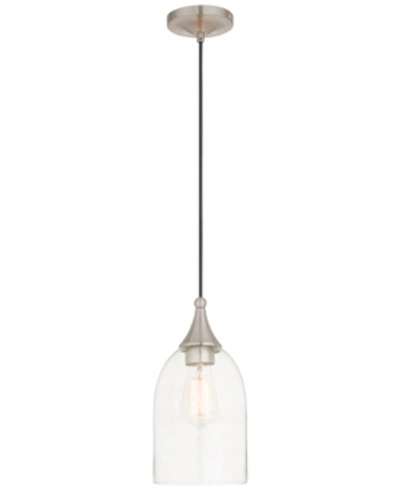 Livex Signature 1-light 6" Mini Pendant In Silver