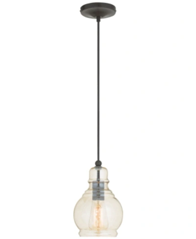 Livex Signature 1-light 6" Mini Pendant In Dark Brown