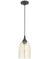 Livex Signature 1-light 6" Mini Pendant In Dark Brown