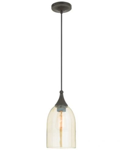 Livex Signature 1-light 6" Mini Pendant In Dark Brown