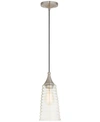 Livex Signature 1-light 6" Mini Pendant In Silver