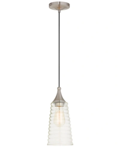 Livex Signature 1-light 6" Mini Pendant In Silver