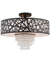LIVEX ALLENDALE 4-LIGHT SEMI FLUSH