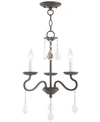 Livex Callisto 3-light Mini Chandelier In Dark Brown