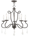 Livex Callisto 5-light Chandelier In Dark Brown