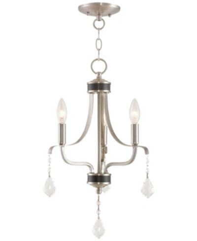 Livex Laurel 3-light Mini Chandelier In Silver