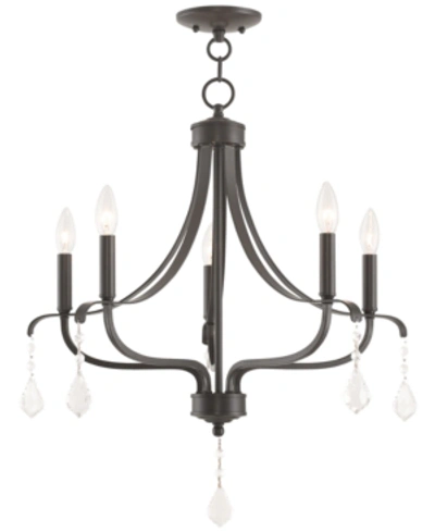 Livex Laurel 5-light Chandelier In Dark Brown