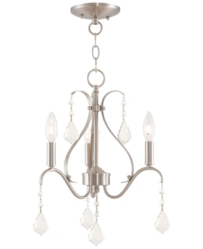 Livex Caterina 3-light Mini Chandelier In Silver