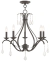 Livex Caterina 5-light Chandelier In Dark Brown