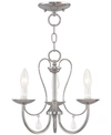 Livex Mirabella 3- Light Metal Chandelier In Chrome
