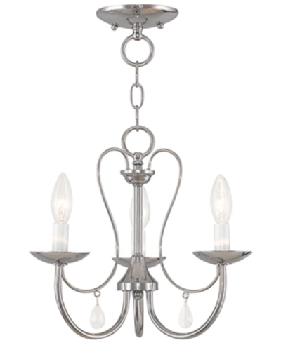Livex Mirabella 3- Light Metal Chandelier In Chrome