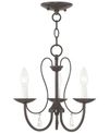 Livex Mirabella 3- Light Metal Chandelier In Bronze