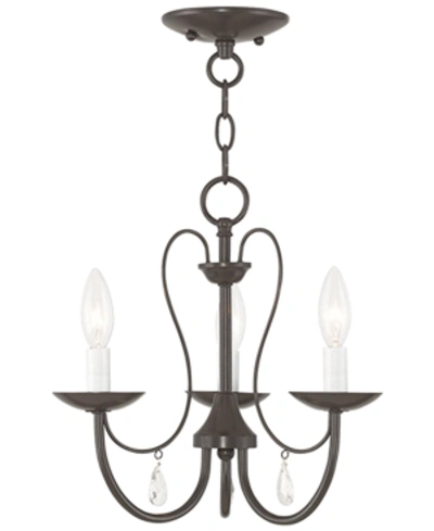 Livex Mirabella 3- Light Metal Chandelier In Bronze