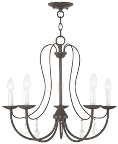 Livex Mirabella 5- Light Metal Chandelier In Bronze