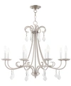 Livex Daphne 8-light Chandelier In Brushed Nickel