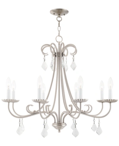 Livex Daphne 8-light Chandelier In Brushed Nickel