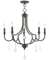 Livex Glendale 5-light Chandelier In Dark Brown