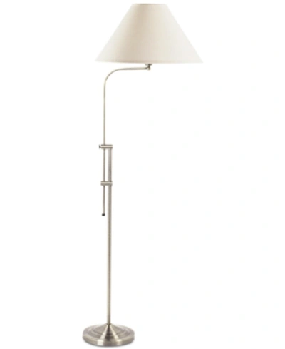 Cal Lighting Floor Lamp With Adjustable Pole In Brushed Steel