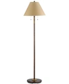 Cal Lighting 60w 2-light Soho Floor Lamp With Pull Chain Switch In Russet