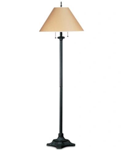 Cal Lighting 60w 2-light Pull Chain Floor Lamp In Russet