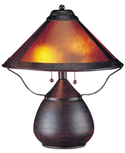 Cal Lighting Mica Table Lamp In Russet
