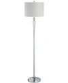 Jonathan Y Resse Floor Lamp In Silver