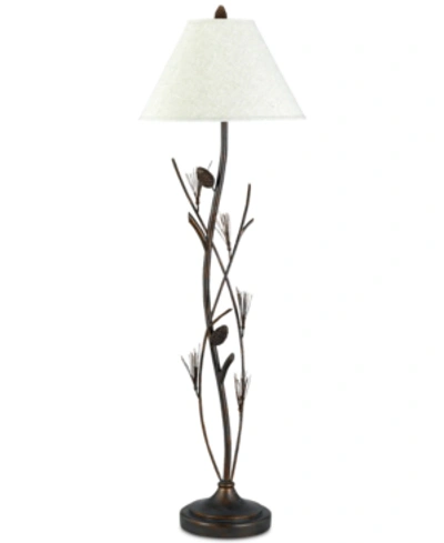 Cal Lighting 150w 3-way Pine Twig Iron Floor Lamp In Willow