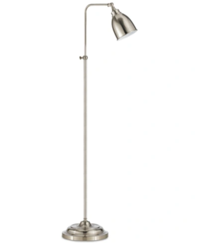 Cal Lighting Pharmacy Floor Lamp With Adjustable Pole In Brushed Steel