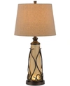 Cal Lighting 150w 3-way Taylor Table Lamp With 1w Led In Light Brown
