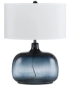 Cal Lighting Christi Glass Table Lamp In Ocean Blue