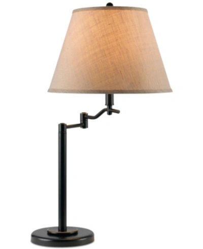 Cal Lighting Dana Swing Arm Table Lamp In Dark Bronze