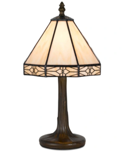 Cal Lighting Tiffany Accent Table Lamp In Antique Brass