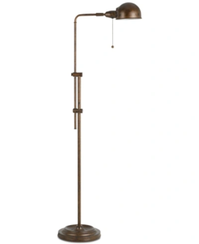 Cal Lighting 60w Croby Pharmacy Floor Lamp In Russet