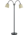 Cal Lighting Gail Gooseneck Metal Floor Lamp In Dark Bronze