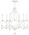 Livex Chesterfield 26" Chandelier In Antique White
