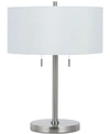 Cal Lighting Calais Metal Table Lamp In Brushed Steel