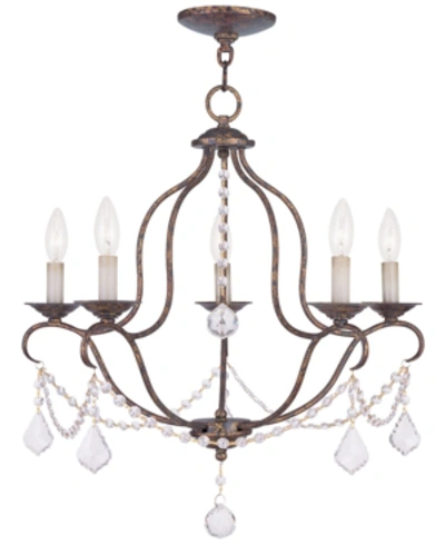 Livex Chesterfield 24" Chandelier In Venetian Golden Bronze