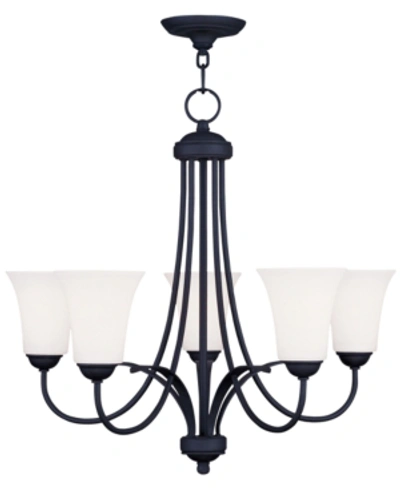 Livex Ridgedale 22" Chandelier In Black
