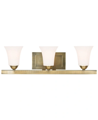 Livex Ridgedale Metal 3-light Vanity In Antique Bronze