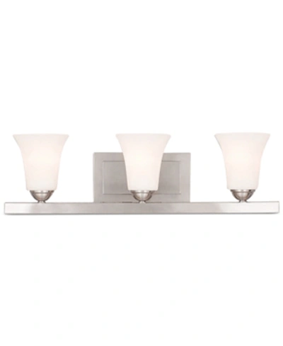 Livex Ridgedale Metal 3-light Vanity In Brushed Nickel