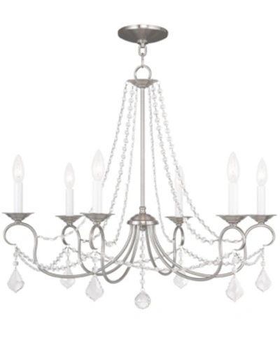 Livex Pennington Chandelier In Brushed Nickel