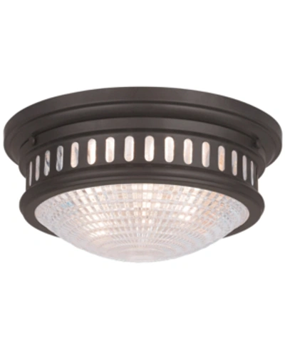 Livex Berwick Flush Mount In Dark Brown