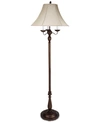 Cal Lighting Fleur Floor Lamp In Antique Russet