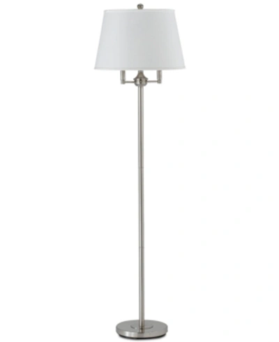 Cal Lighting 150w 6-way Andros Metal Floor Lamp In Brushed Steel