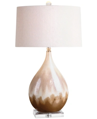 UTTERMOST FLAVIAN GLAZED CERAMIC TABLE LAMP