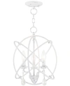 Livex Aria 3 Light 15" Pendant In White
